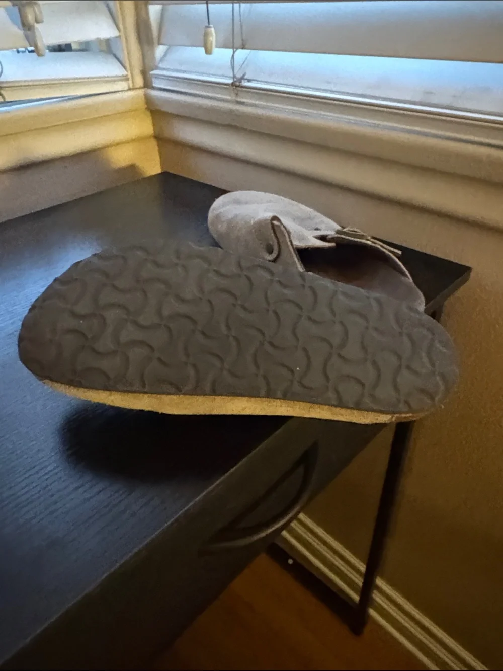 Sonoma Goods Suede Slip-On Clog with Buckle - Taupe